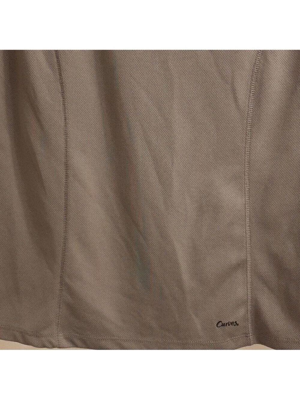 Curves Work Out Grey Top - Picture 4 of 6